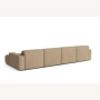 Olio Nobile Nowoczesna sofa w kształcie litery U Tkanina Raven 34
